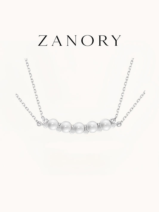 Crystal Dew Double Layer Pendant Necklace