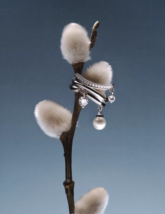 Pearl Orbit Ear Cuff (No Piercing)