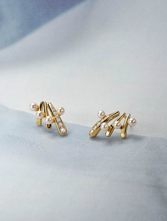 Sterling Silver Minimal Design Stud Earrings